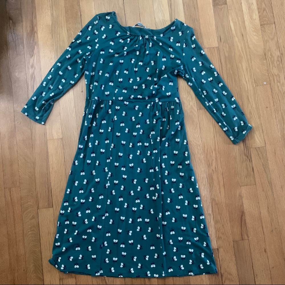 Green Floral Boden Dress.